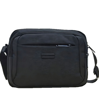 Geantă crossbody pentru bărbați, stil casual-business, din nailon impermeabil, buzunar pentru telefon, compatibilă cu tabletă de 8 inci
