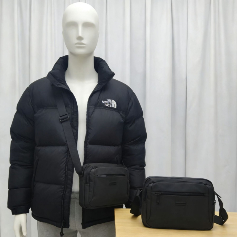 Geantă crossbody pentru bărbați, stil casual-business, din nailon impermeabil, buzunar pentru telefon, compatibilă cu tabletă de 8 inci