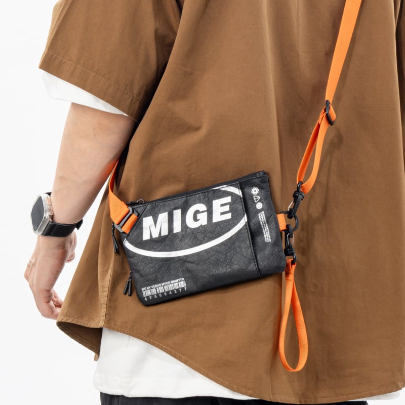 Geantă crossbody pentru bărbați, stil japonez, cu buzunar pentru monede și chei, stil Ins