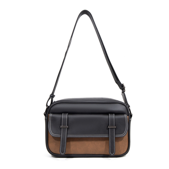 Fairy Wood 2025 geantă crossbody pentru bărbați, PU impermeabil, modă retro