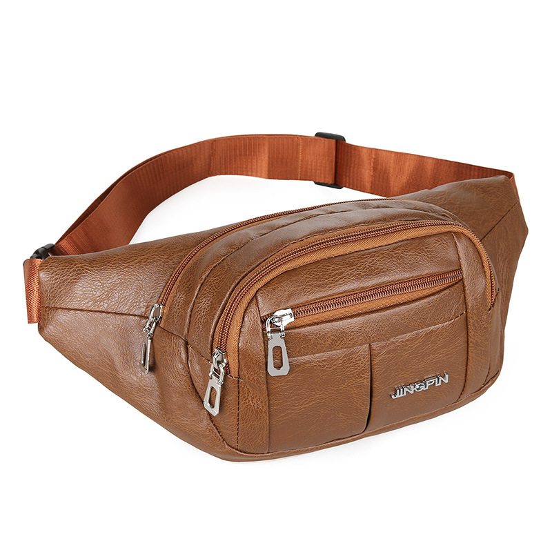 Geantă de talie din PU pentru bărbați, antifurt, stil business, 34×10×13 cm, potrivită pentru laptop de 8 inch