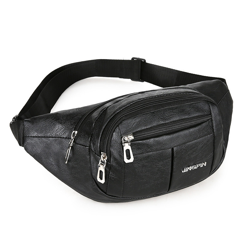 Geantă de talie din PU pentru bărbați, antifurt, stil business, 34×10×13 cm, potrivită pentru laptop de 8 inch