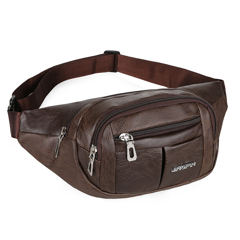 Geantă de talie din PU pentru bărbați, antifurt, stil business, 34×10×13 cm, potrivită pentru laptop de 8 inch