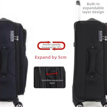 Valiză din material Oxford, capacitate mare, cu roți detașabile, durabilă, 26–28 inchi, încuietoare cu cod