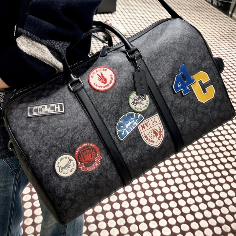 C Brand 41L Nagy kapacitású utazótáska, bőr edzőtáska, válltáska és keresztpántos sporttáska, uniszex