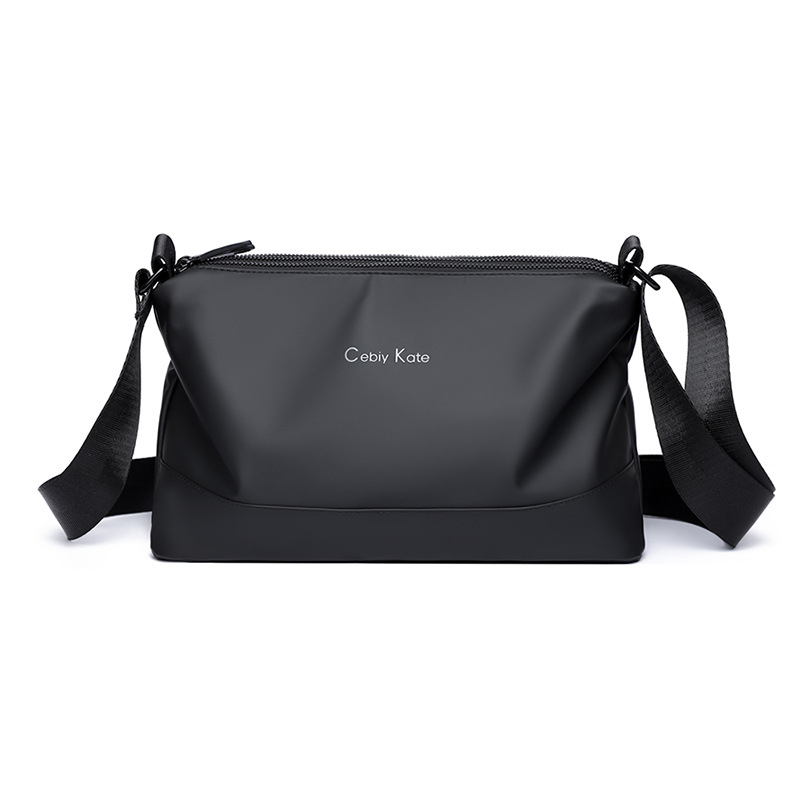Geantă crossbody mică pentru bărbați, stil street, din nylon impermeabil, pentru utilizare zilnică și călătorii, încăpătoare pentru laptop de 8 inch