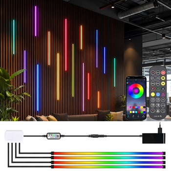 RGB színes LED-szalag szilikonból, vízálló és rugalmas nappalira, 24V atmoszférikus világítás