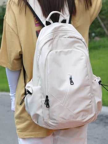 Oxford platno ruksak, unisex, korejskog stila, jednobojan, minimalistički, velik kapacitet, putni ruksak za učenike i studente