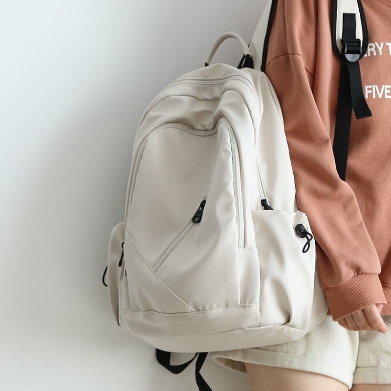 Oxford platno ruksak, unisex, korejskog stila, jednobojan, minimalistički, velik kapacitet, putni ruksak za učenike i studente