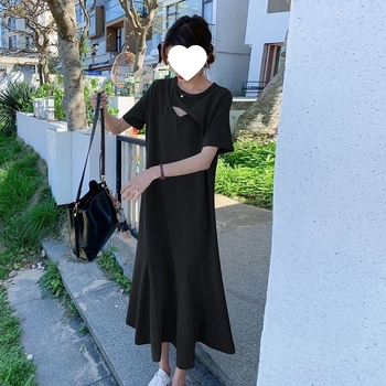 Plusz méretű rövid ujjú nyári ruha, laza szabás, karcsúsító hatás, tündérmesés dizájn