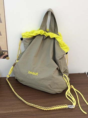Rucsac outdoor în stil japonez, primăvară-vară 2025, cu șnur, pentru uz zilnic și călătorii