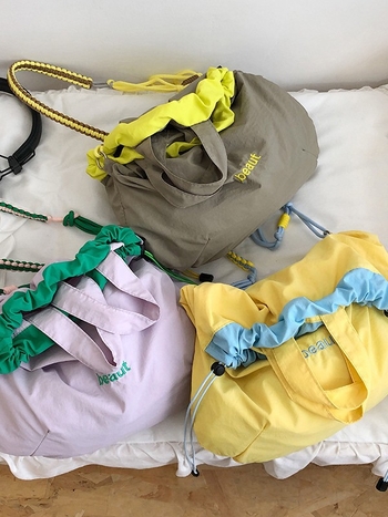 Rucsac outdoor în stil japonez, primăvară-vară 2025, cu șnur, pentru uz zilnic și călătorii