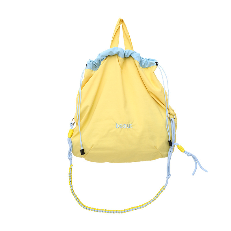Rucsac outdoor în stil japonez, primăvară-vară 2025, cu șnur, pentru uz zilnic și călătorii