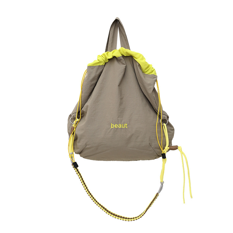 Rucsac outdoor în stil japonez, primăvară-vară 2025, cu șnur, pentru uz zilnic și călătorii