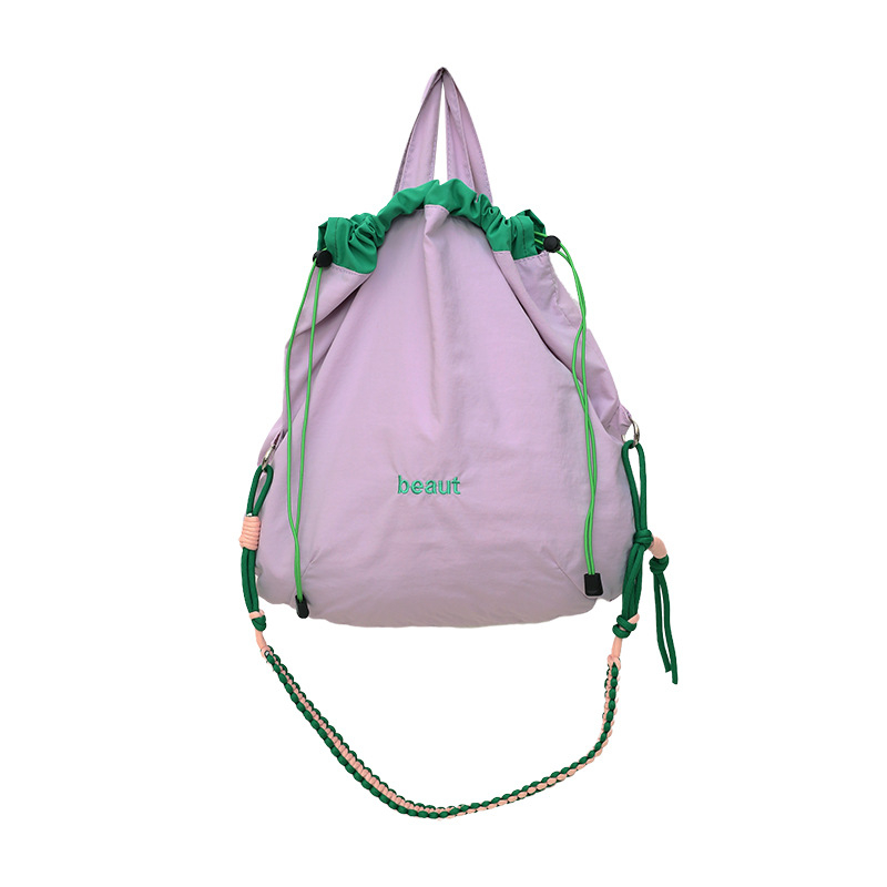 Rucsac outdoor în stil japonez, primăvară-vară 2025, cu șnur, pentru uz zilnic și călătorii