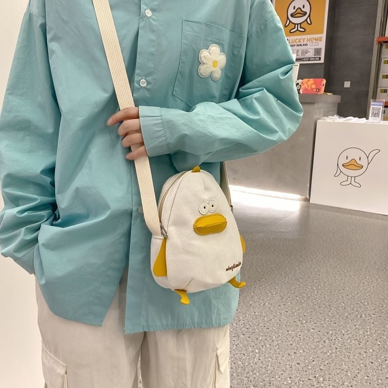 Slatka crtani crossbody torba za žene, mala torba za ramena s motivom životinje