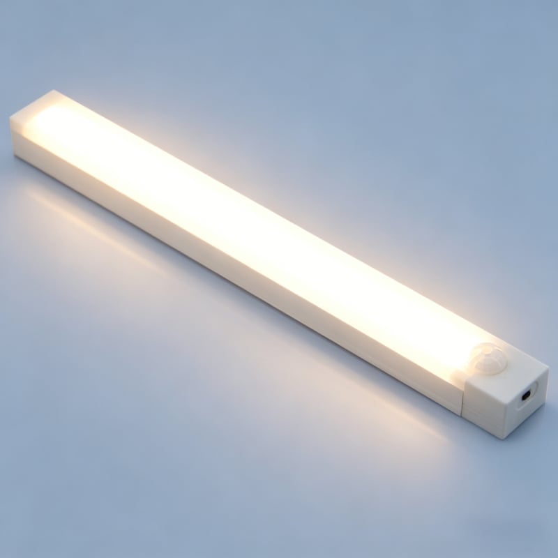LED mozgásérzékelős világítás a szekrényhez, USB-töltés, hosszú fénycsík éjjeli fényként