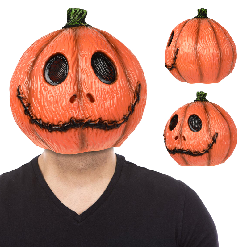 Halloween mosolyogó tök maszk karneválra – horror hangulatú álarc