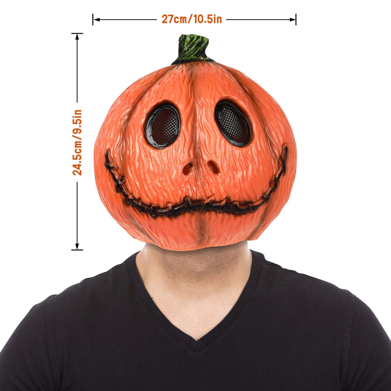 Halloween mosolyogó tök maszk karneválra – horror hangulatú álarc