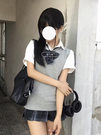 Japán stílusú JK rétegelt mellény és kötött felső nőknek, több színben, egyetemi stílus