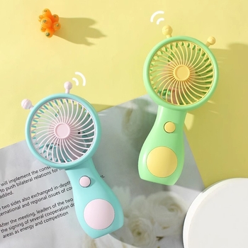 Fejlesztett csiga alakú kézi USB-töltésű mini ventilátor, hordozható, rendkívül csendes