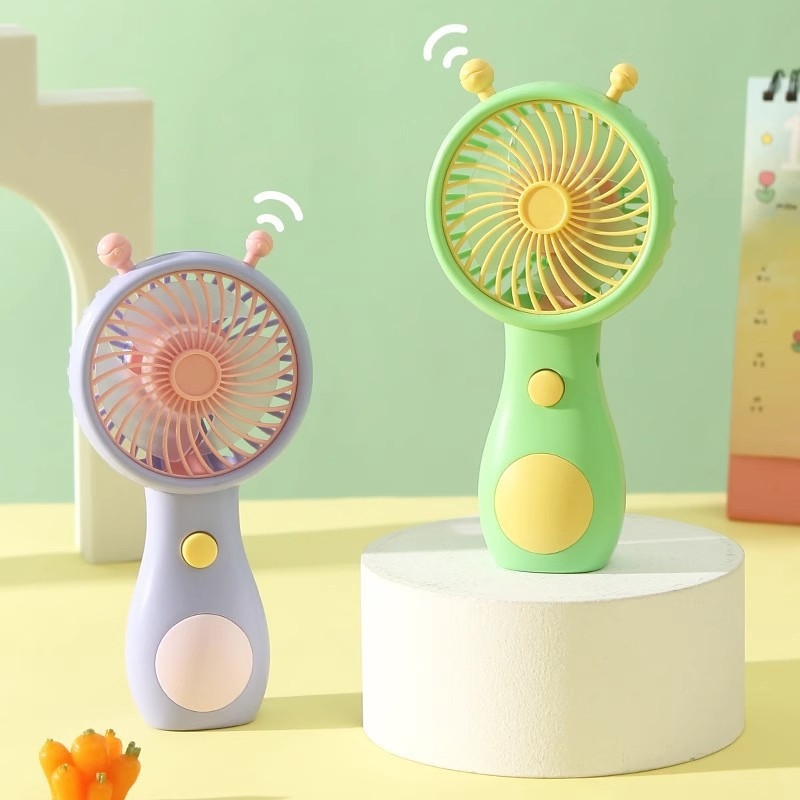 Fejlesztett csiga alakú kézi USB-töltésű mini ventilátor, hordozható, rendkívül csendes