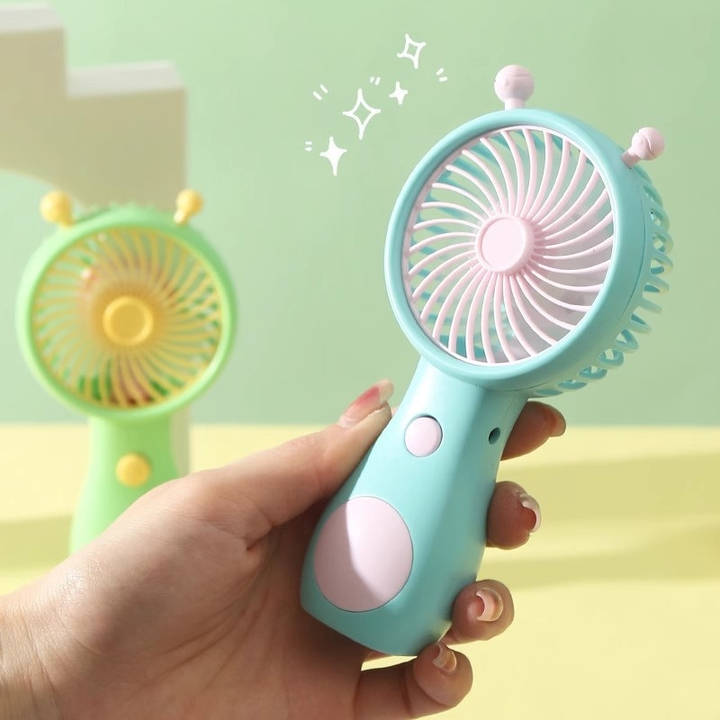 Fejlesztett csiga alakú kézi USB-töltésű mini ventilátor, hordozható, rendkívül csendes