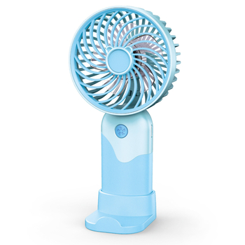 Mini ručný USB ventilátor s kresleným motívom a vstavanou batériou – prenosný 3-rýchlostný ventilátor (7,5 × 6 × 17 cm)