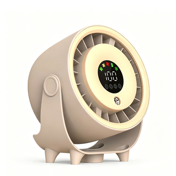 Zvlhčovací stolový ventilátor s rozprašovačom a bezkefkovým motorom s USB nabíjaním, kompaktný elektrický ventilátor, model 2026