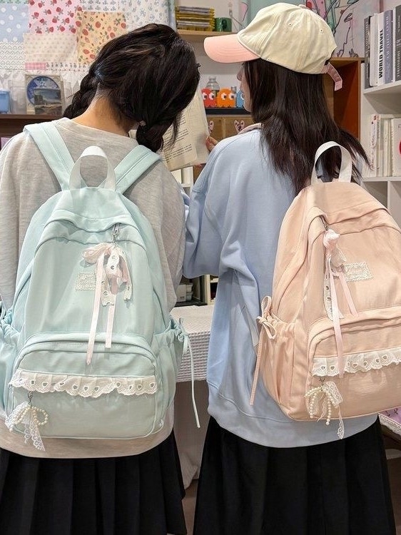 Japán stílusú lány hátizsák, aranyos, könnyű, iskolára és utazásra