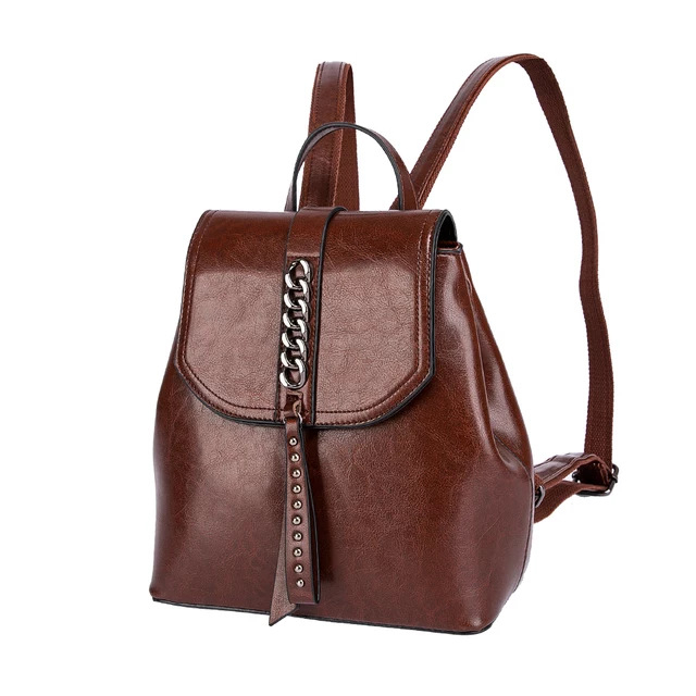 Valódi bőrből készült női táska, hétköznapi hátizsák, divatos válltáska, sokoldalú crossbody mágneses csattal