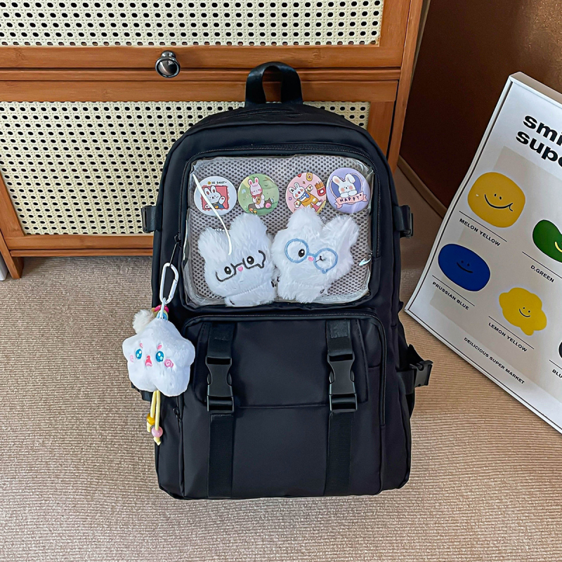 Japán stílusú Ita hátizsák, nagy kapacitású diákok és egyetemisták számára, merch tárolására anime rendezvényeken