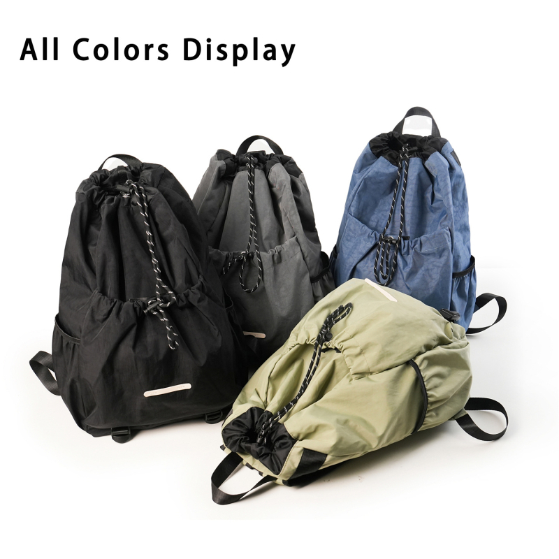 Uniszex japán stílusú hátizsák színkontraszttal, utazáshoz és egyetemre, 14 hüvelykes laptop kompatibilis, nylon