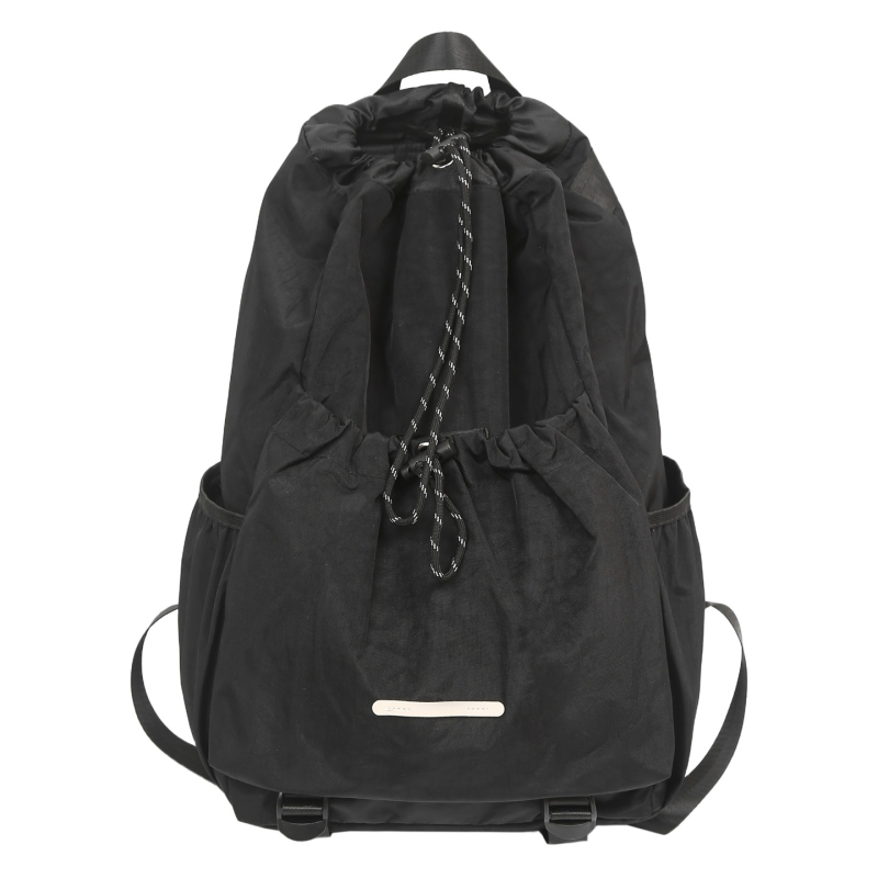 Uniszex japán stílusú hátizsák színkontraszttal, utazáshoz és egyetemre, 14 hüvelykes laptop kompatibilis, nylon