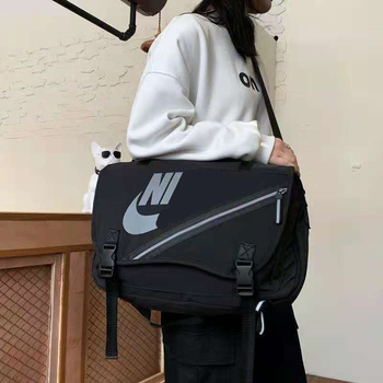 Geantă NK fashion pentru bărbați și femei, cu curea peste umăr, bandă reflectorizantă, 20–35L, țesătură Oxford