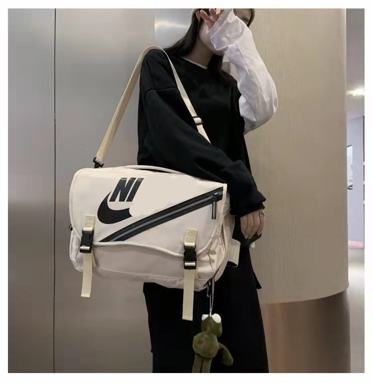 Geantă NK fashion pentru bărbați și femei, cu curea peste umăr, bandă reflectorizantă, 20–35L, țesătură Oxford