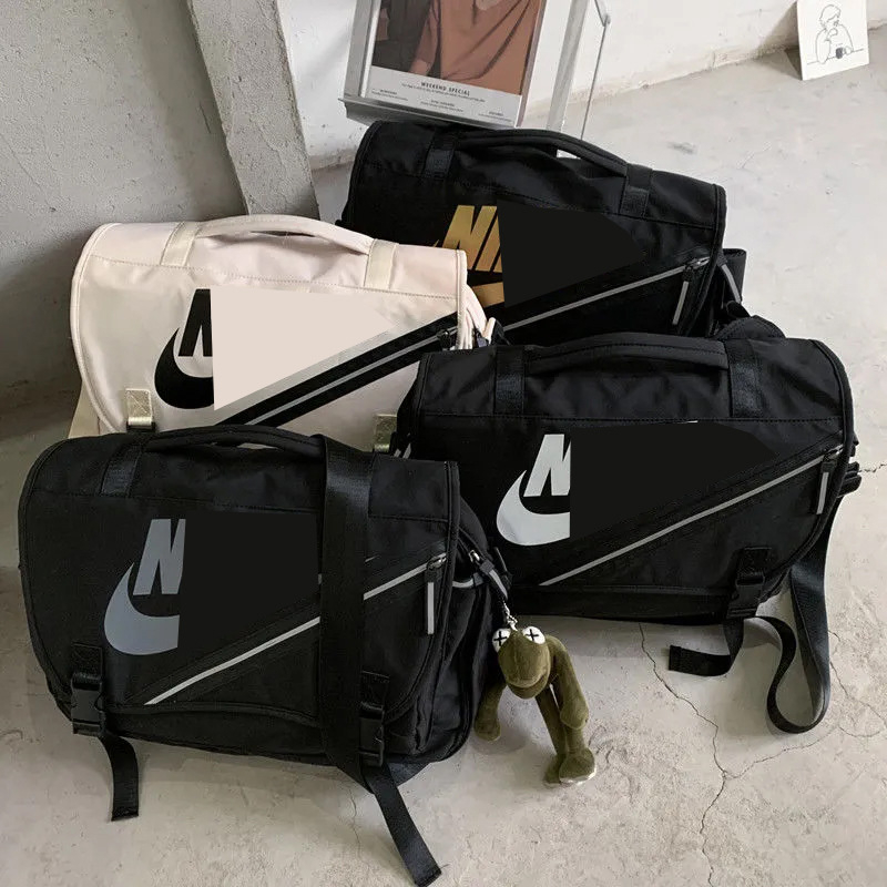 Geantă NK fashion pentru bărbați și femei, cu curea peste umăr, bandă reflectorizantă, 20–35L, țesătură Oxford