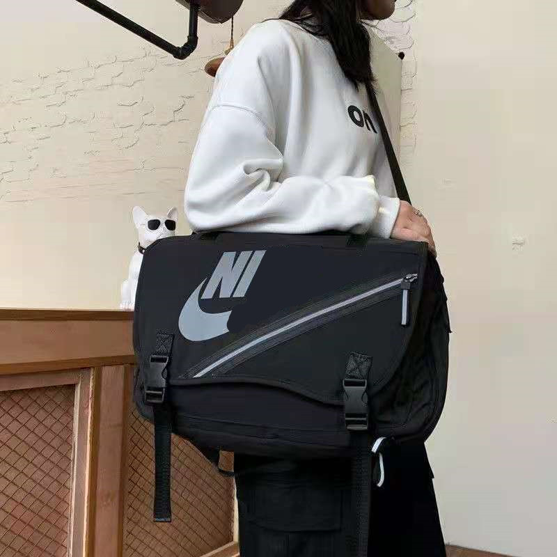 Geantă NK fashion pentru bărbați și femei, cu curea peste umăr, bandă reflectorizantă, 20–35L, țesătură Oxford