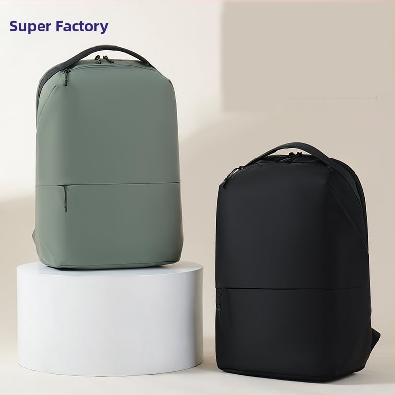 Rucsac unisex pentru laptop de 16 inch, nylon, ușor, cu un singur compartiment, stil business, capacitate mare, culoare solidă, model primăvara 2025