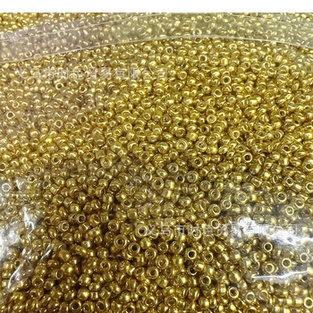 Arannyal és ezüsttel bevont üveggyöngyök, 4 mm, DIY karkötő és nyaklánc készítéséhez, szétválasztó gyöngyök