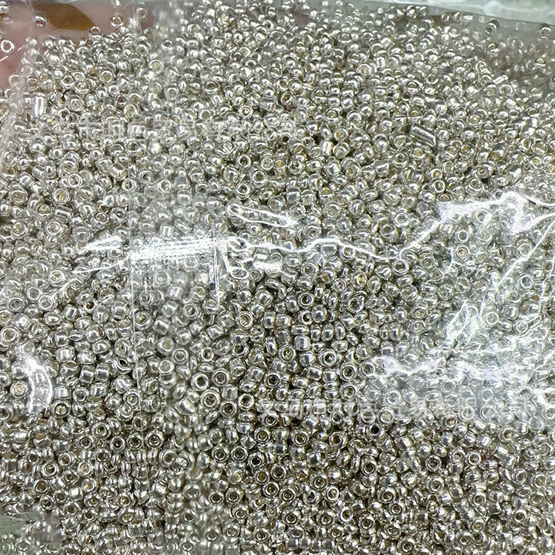 Arannyal és ezüsttel bevont üveggyöngyök, 4 mm, DIY karkötő és nyaklánc készítéséhez, szétválasztó gyöngyök