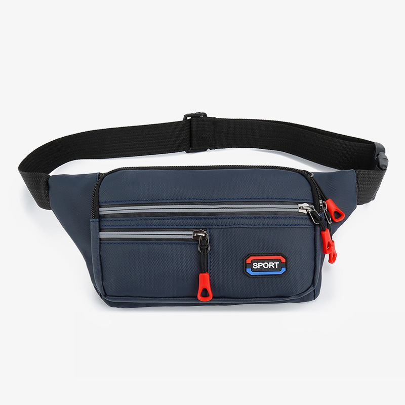 Geantă de talie pentru bărbați, multifuncțională, stil urban minimalist, crossbody pentru drumeții în aer liber