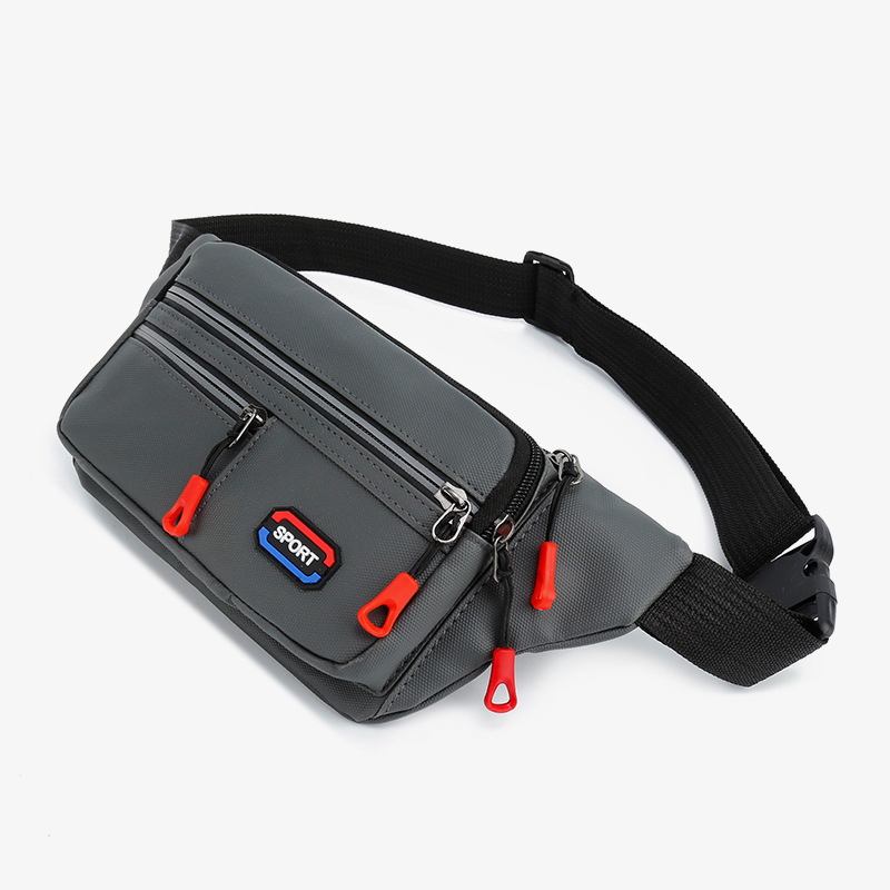 Geantă de talie pentru bărbați, multifuncțională, stil urban minimalist, crossbody pentru drumeții în aer liber