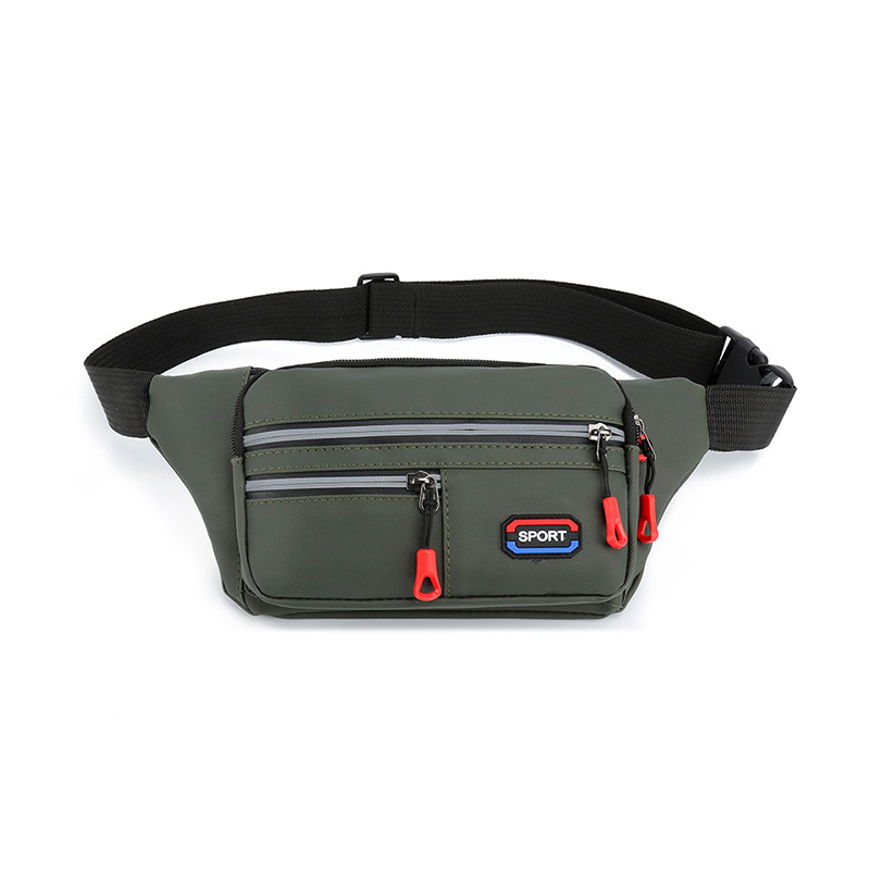 Geantă de talie pentru bărbați, multifuncțională, stil urban minimalist, crossbody pentru drumeții în aer liber