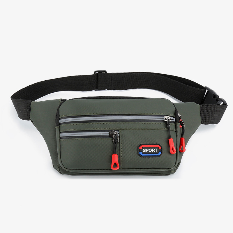 Geantă de talie pentru bărbați, multifuncțională, stil urban minimalist, crossbody pentru drumeții în aer liber