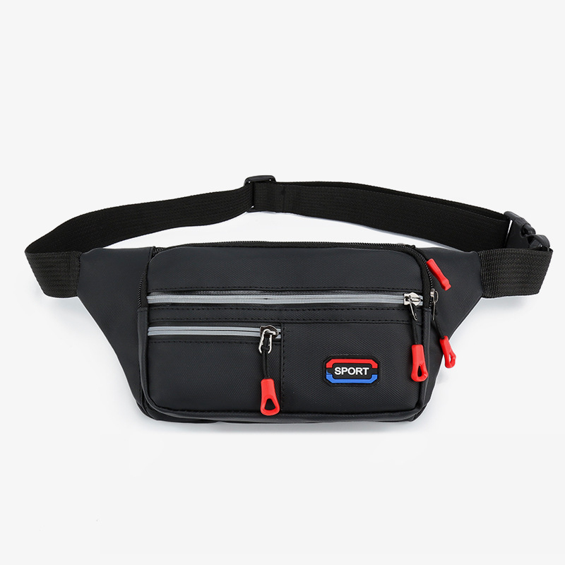 Geantă de talie pentru bărbați, multifuncțională, stil urban minimalist, crossbody pentru drumeții în aer liber