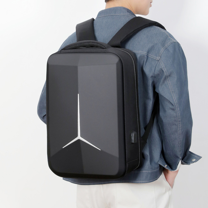 Rucsac cu husă rigidă pentru laptop până la 16 inch, ușor, impermeabil, pentru călătorii și birou, capacitate mare