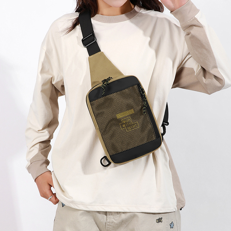 Geantă bărbați crossbody multifuncțională pentru telefon, casual, ușoară, mare capacitate, rezistentă la apă