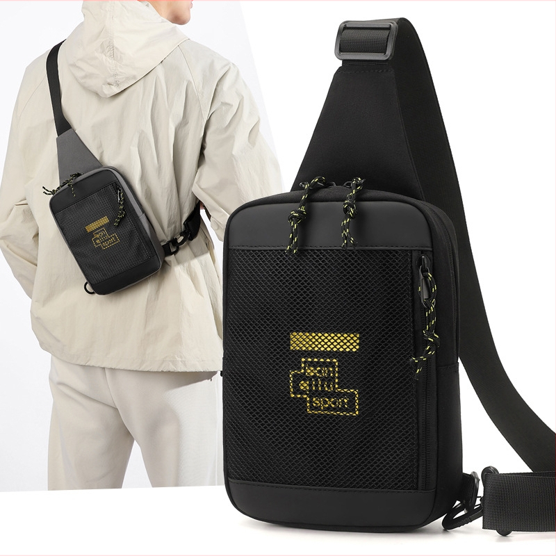 Geantă bărbați crossbody multifuncțională pentru telefon, casual, ușoară, mare capacitate, rezistentă la apă