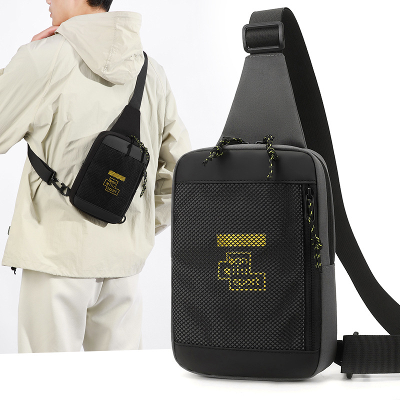 Geantă bărbați crossbody multifuncțională pentru telefon, casual, ușoară, mare capacitate, rezistentă la apă
